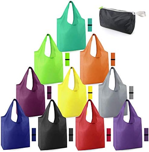Торби за купување торбички за намирници што можат да се користат за намирници 16 пакувања xlarge 50 bs Ripstop геометриски торби за рециклирање