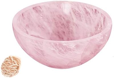 Рачно изработено врежан розов кварц камен фенг шуи сад духовен генератор на енергија, реики подарок заздравување кристал наполнет 2 инчи