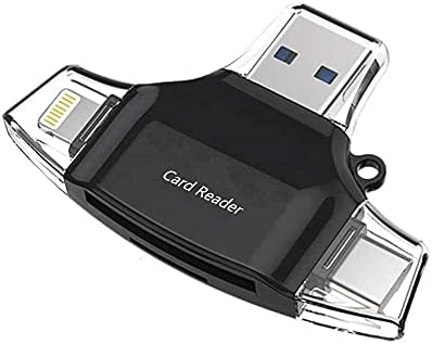 Boxwave Smart Gadget компатибилен со Ulefone Tab A7 - AllReader SD картички читач, читач на картички MicroSD SD Compact USB