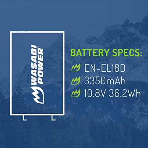 Васаби Батерија За Напојување За Никон ЕН-Ел18д И Никон З9, Д4, Д4С, Д5, Д6