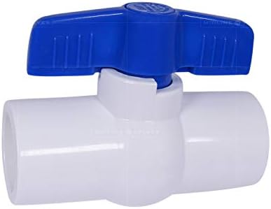 Средна Линија Вентил Пвц Топката Вентил Сина Т-Рачка за Вода За Пиење 3/4 во. Растворувач Врски Бела Пластика