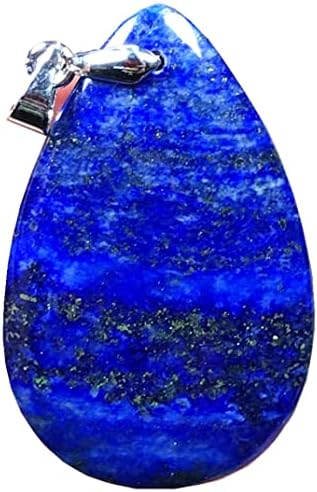Природен кралски сино лаптис лазули камен редок лаптис приврзок накит за жена човек богатство реики luckубов подарок кристал 33x21x5mm