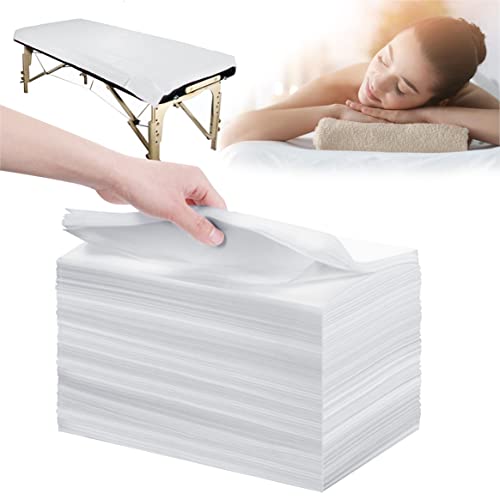За еднократна употреба постелнини 20 парчиња 31 x 71 Масички за масажа, не ткаени ткаенини спа -кревет покритие за дишење за масажа тетоважи