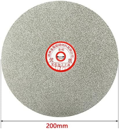 Uxcell 200mm 8-инчен грит 100 дијамантски обложен рамен диск на дискот за мелење на пескарење