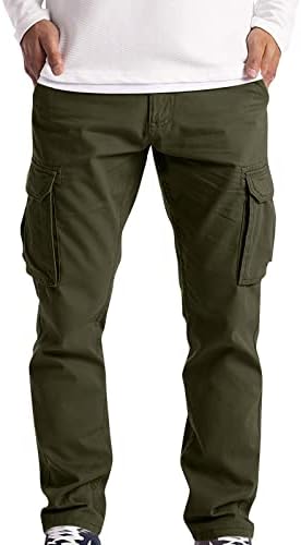 Xiaxogool Baggy Cargo Pants, плус големина на товарни панталони за мажи обични џогери Атлетски панталони лабаво вклопени на отворено опуштени