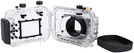 Tgoon Камера Подводни Домување, ABS Нерѓосувачки Челик гума 130ft Подводни Добра Фиксабилност 1/4in Завртка Дупки Камера Водоотпорен Случај За G11 камера За G12 Камера