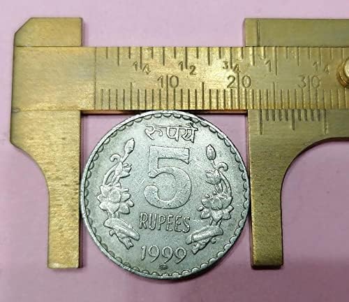 Азиски Монета Постави Монета Индиски 5 Рупија Дебела Монета Колекција