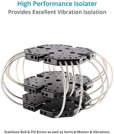 Proaim Airwave Vibration изолатор Амортибер рака на шок за 3-оска камера Gimbals M/MX/Movi/Shotover G1 за возила-автомобили, АТВ,