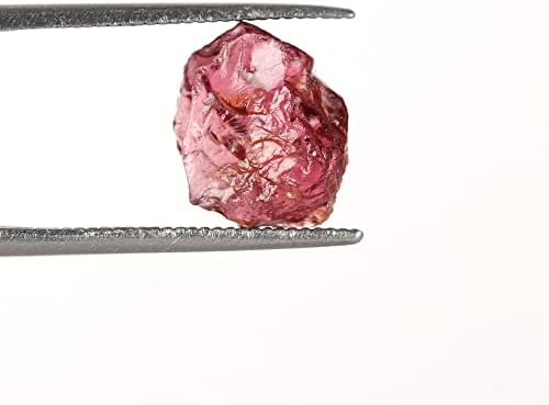 GemHub заздравување кристал груб AAA+ црвен гарнет камен мал 5,25 ct. Лабав скапоцен камен за завиткување на жица,