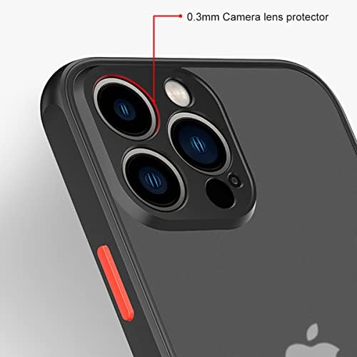 Зежоу Шокапороф Компатибилен за iPhone 14 Pro Max Case, [Заштита на пад на воено одделение] [Sleek Premium Touch] Проucирен мат тенок заштитен