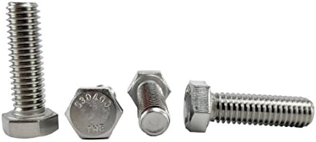 Не'рѓосувачки 3/8-16 x 1-1/4 Хекс-завртки за глава, 304 не'рѓосувачки челик, 25 парчиња