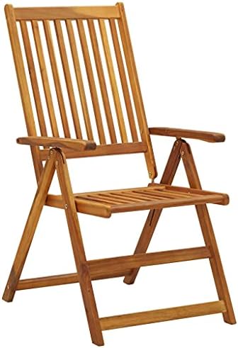 Yuhi-hqyd преклопени внатрешен двор столчиња 3 парчиња со перници, столчиња од тремови, столици за палуби, дрвени столчиња за преклопување,