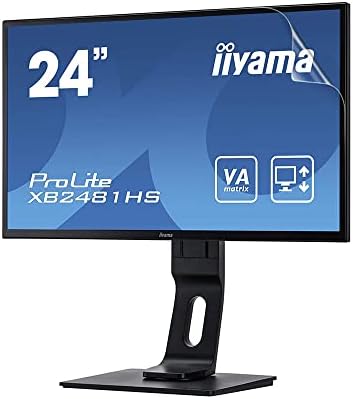 Целосна живописна невидлива сјајна HD заштитник на екранот, компатибилен со Iiyama Prolite 24 [Пакет од 2]