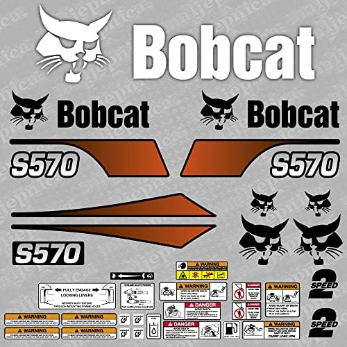 Bobcat S570 Натоварувач Резервни Налепници/Aufkleber/Adesivo/Налепница/Замена Во Собата