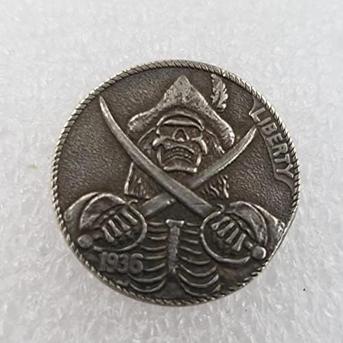 Американски 1936 година Ренџерс череп сребро позлатена монета комеморативна колекционерска монета подарок за монета монета