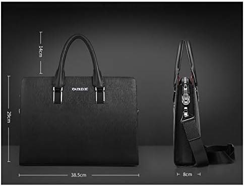 Кожни чанти за лаптоп лаптоп 15 инчи водоотпорни преносни мултифункционални торби за мажи