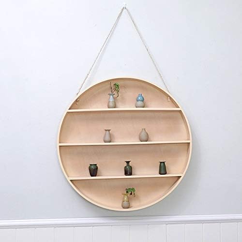 Xjjzs нордиски стил дрвен wallид висина полица - wallид лебдечки полица за складирање полица за спална соба расадник детска соба