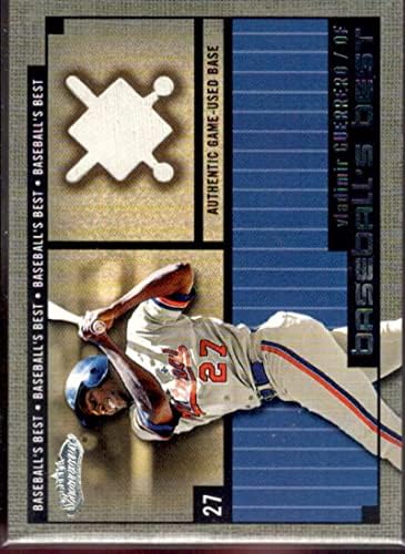Vladimir Guerrero Base Card 2002 Fleer Showse Baseball's Baseball's Најдобри меморијали 17