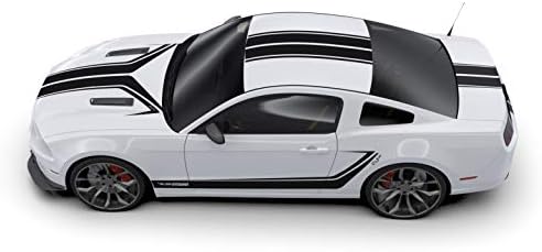 RaceSkinz® RS50 Killroy ™ Edition Premium Vinyl Graphics комплет, Matte Black Fits 2012 до 2014 Ford Mustang Gt. Квалитетна сопствена винилна