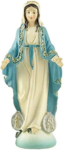 Цици и Jimими ја испуштија статуата на Дева Марија Католичка Богородица на Грејс Таблета Фигура мала
