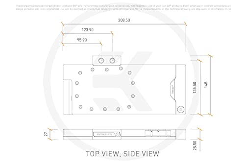 ЕКВБ ЕК-Квантен Вектор 2 Xtreme RTX 3080/3090 Графичкиот ПРОЦЕСОР Вода Блок &засилувач; Задна Плоча, Д-RGB, Никел/Плекси