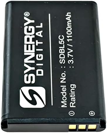 Синергија дигитален бар-код за скенер батерија, компатибилна со скенерот за баркод Nokia 1100, ултра висок капацитет, замена за