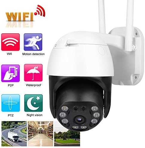 Vifemify 3MP WiFi камера 8 светла IP66 водоотпорен човечки откривање ноќна безбедност 100‑240V