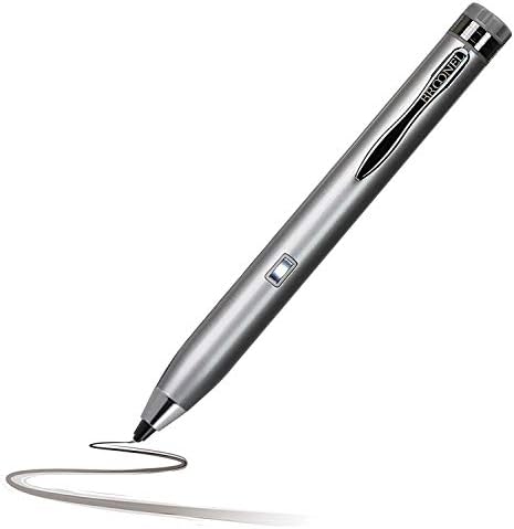 Broonel Silver Fine Point Digital Active Stylus Pen компатибилен со LG Gram 2 in1 14T990