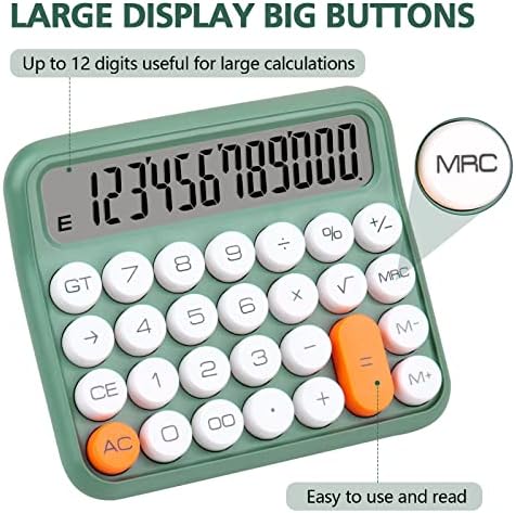 Калкулатори, десктоп големо чувствително копче, калкулатор за биро за деца, моќност на батеријата, рачен основен стандарден функционален