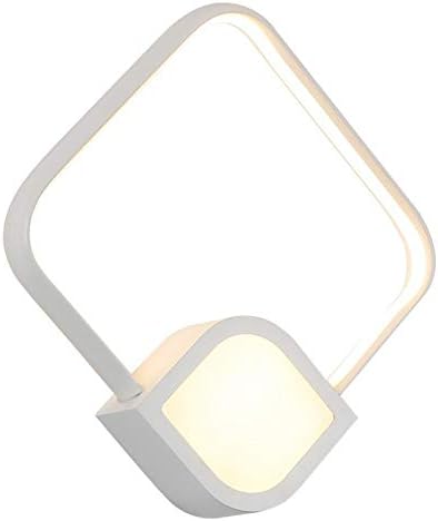 Wylolik модерен едноставен wallид Sconce 18W Хардвиран LED квадратен граничен светски правец нагоре надолу wallидна ламба, читање
