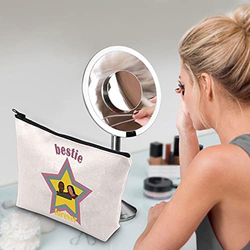 ВЦГХКО Смешни Сем И Баки Инспириран Бести Засекогаш Патент Торбичка Шминка Торба За Навивачите