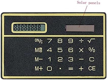 КУЈУКС 8 Цифрен Ултра Тенок Калкулатор За Соларна Енергија Со Екран На Допир Дизајн На Кредитна Картичка Пренослив Мини Калкулатор За Деловно