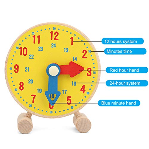 Време На настава Часовник, Броеви Часовник Модел Играчка Дрвен Часовник Учење Играчка Деца Часовник Учење Да Се Каже Време Едукативна Детска