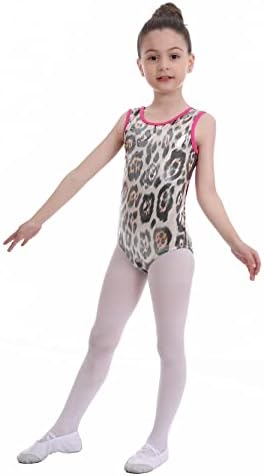 Панеги Мали Девојчиња Гимнастика Трико Сјајна Атлетска Танцова Облека За Деца