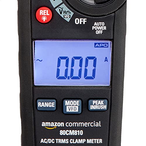 Commercial 600A AC/DC метар за прицврстување, вистински RMS, NCV, фенерче, 6000 брои