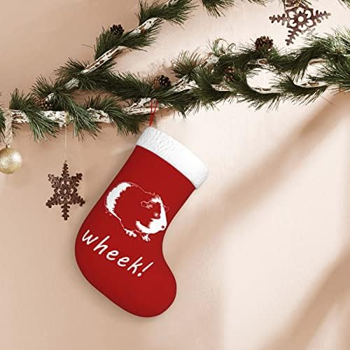 Хербеер Гвинеја свиња Персонализирани Божиќни чорапи, чорапи Божиќни украси затворени, Божиќни украси за празнични забави Семејни Божиќни