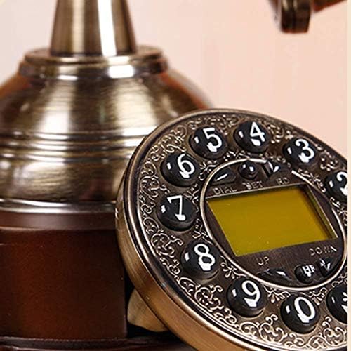 Телефон XJJZS - Ретро мелодии Гроздобер ротари телефонски телефонски телефони со старомодни фиксни телефони за дома