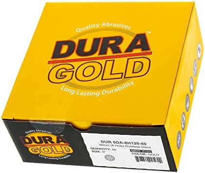 Dura -Gold Premium 5 Дискови за пескарење со злато - 120 решетки и дура -злато - чисто злато супериорни крпи за тактики - партали