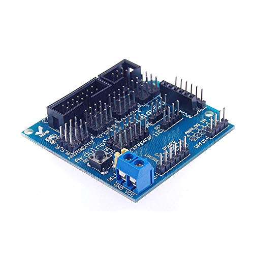 Даоки сензор Шилд v5.0 Експанзија табла UNO Mega R3 V5 за електронски градежни блокови на Arduino на робот Genuino System со DuPont Cable