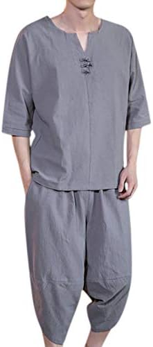 Кратки шорцеви мода удобен памук- обичен ракав машки костум летни мажи костуми и поставувани смоки