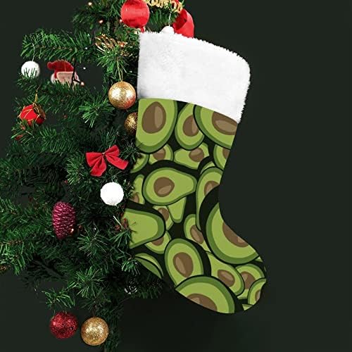 Колаж со авокадо персонализирано Божиќно порибување дома Божиќно дрво камин виси украси