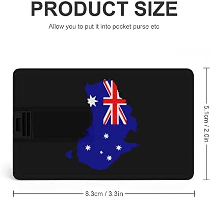 Австралија Знаме Мапа КРЕДИТНА Картичка USB Флеш Дискови Персонализирана Меморија Стап Клуч Корпоративни Подароци И Промотивни Подароци 64G