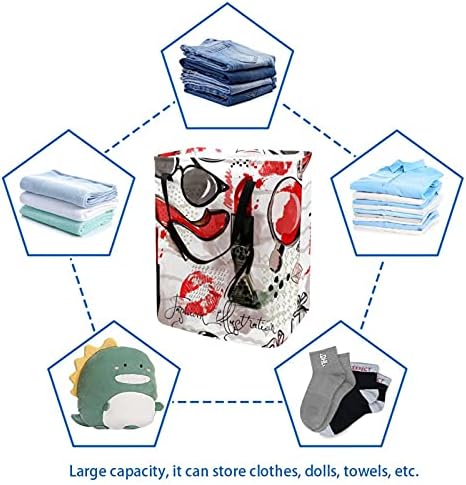 Козметички шема за перење алишта, водоотпорна корпа за перење алишта со рачки за детски расадници колеџ домови Детска спална соба
