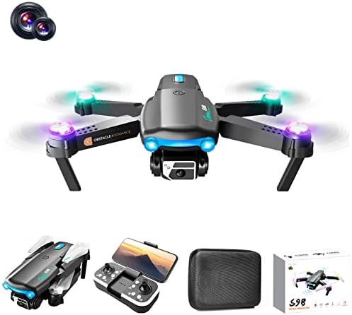 Дрон со 4K камера за деца за возрасни, FPV Drone Optical Locialization далечински управувач со Quadcopter играчки подароци за момчиња девојчиња