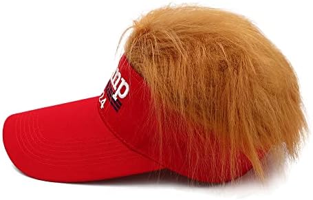 Трамп 2024 капа Везена ултра Мага Трамп Трамп коса Црвена капа конзервативна републиканска смешна FJB прилагодлива капа за мажи жени
