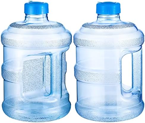 Bokon 2 парчиња 1 галон шише со вода околу пластичното шише со вода со рачка за истекување на капакот на завртката за завртки
