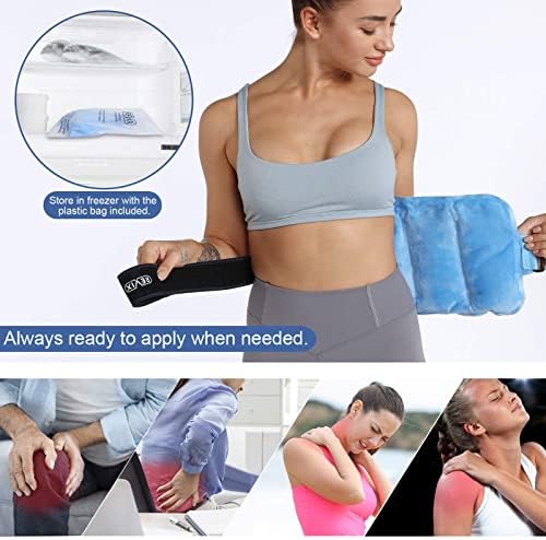Леден пакет со гел за реквикс за повреди на грбот и олеснување на болката и мраз за мраз за повреди што може да се користи за еднократно