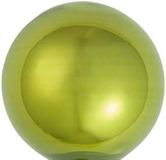 12CT бисер зелена киви стаклена топка Божиќни украси 2,75 “