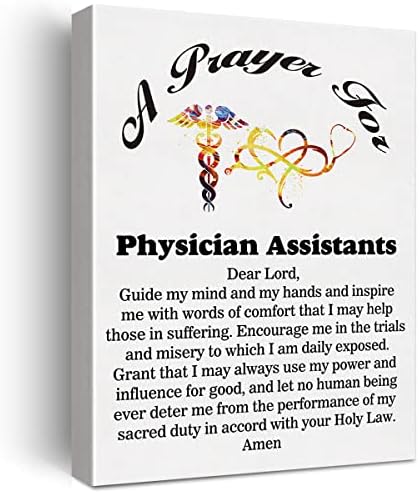 Lexsivo А асистент на лекарот за молитви за платно на домашно платно, домашно уметно декор, асистенти на лекари за сликање на подароци 11,5х15
