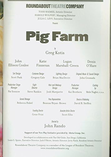 Фарм за свињи, Оф-Бродвеј Плејбил+ Денис О'Харе, Кејти Финнер, Логан Маршал-Грин